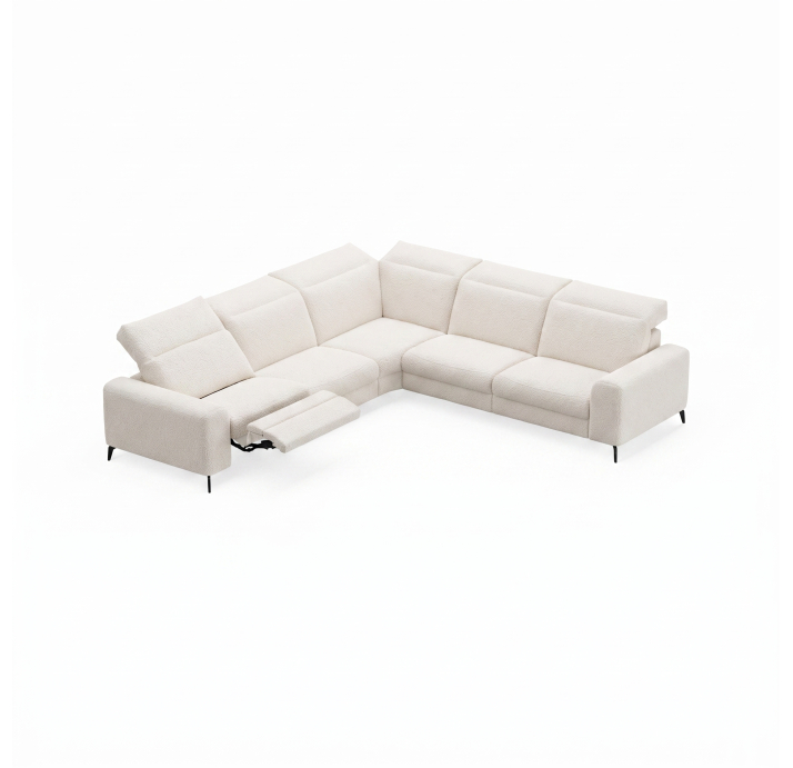 Диван DONATO B100-300-300B/VIVA OFFWHITE/VISCOTEX/01BL/E,MR