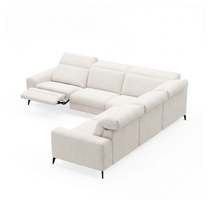 Диван DONATO B100-300-300B/VIVA OFFWHITE/VISCOTEX/01BL/E,MR