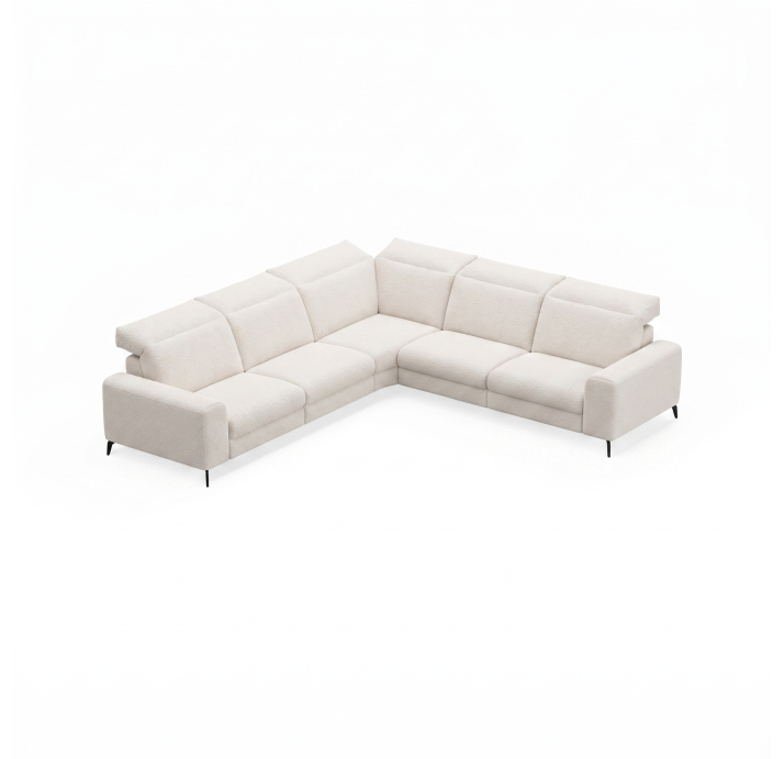 Диван DONATO B100-300-300B/VIVA OFFWHITE/VISCOTEX/01BL/E
