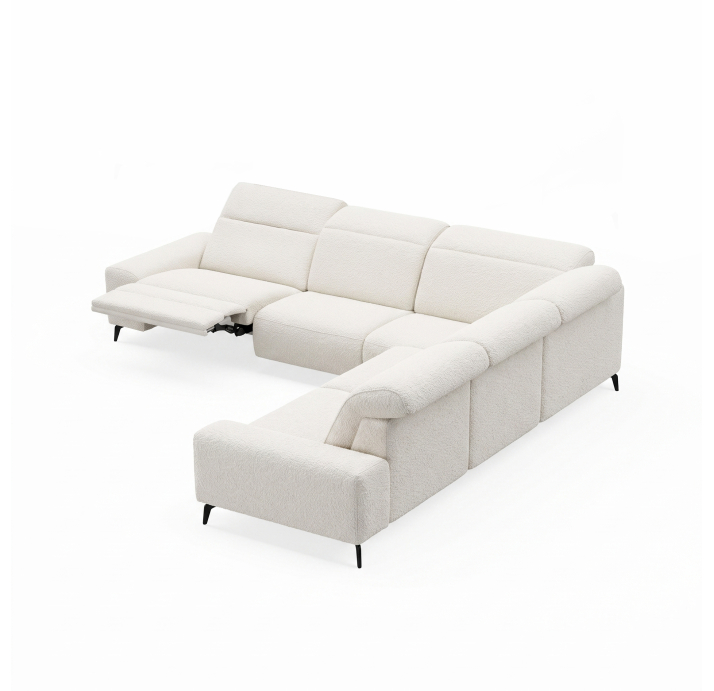 Диван ROMANO B110-300-300B/57/VIVA OFFWHITE/VISCOTEX/01BL/E,MR