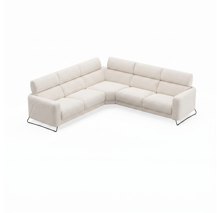 Диван MATHEO B100-300-300B/VIVA OFFWHITE/DYNASPRING/03BL/E