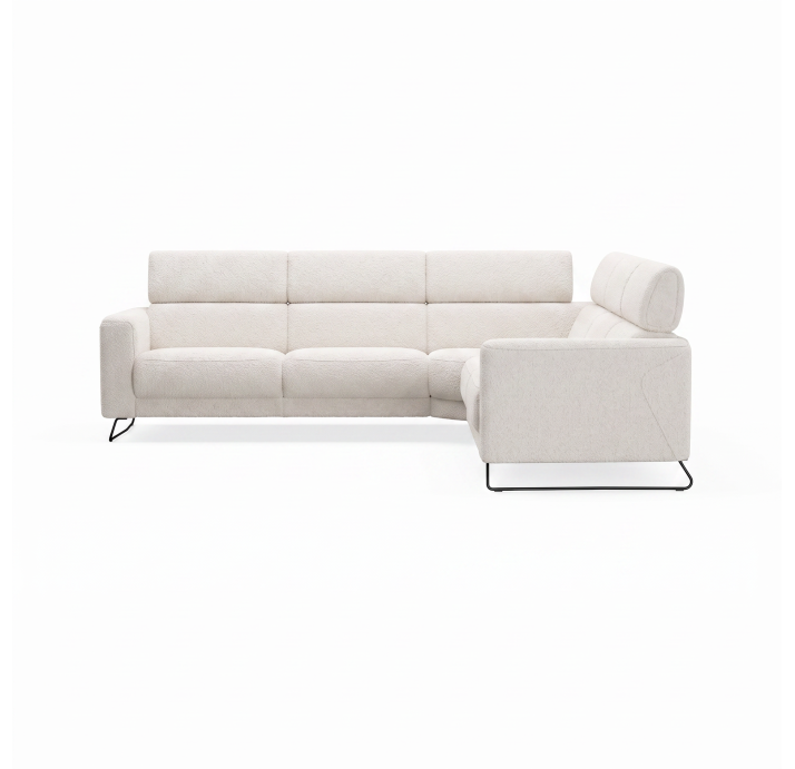 Диван MATHEO B100-300-300B/VIVA OFFWHITE/DYNASPRING/03BL/E