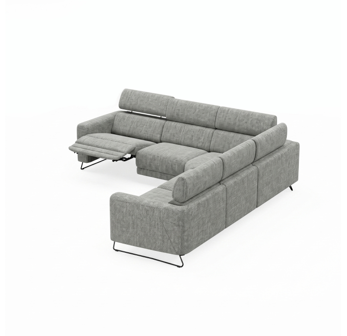 Диван MATHEO B100-300-300B/AMIRI CARBON/DYNASPRING/03BL/E,R