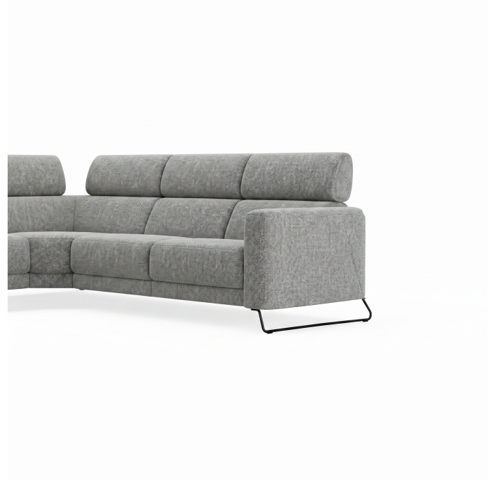 Диван MATHEO B100-300-300B/AMIRI CARBON/DYNASPRING/03BL/E,R