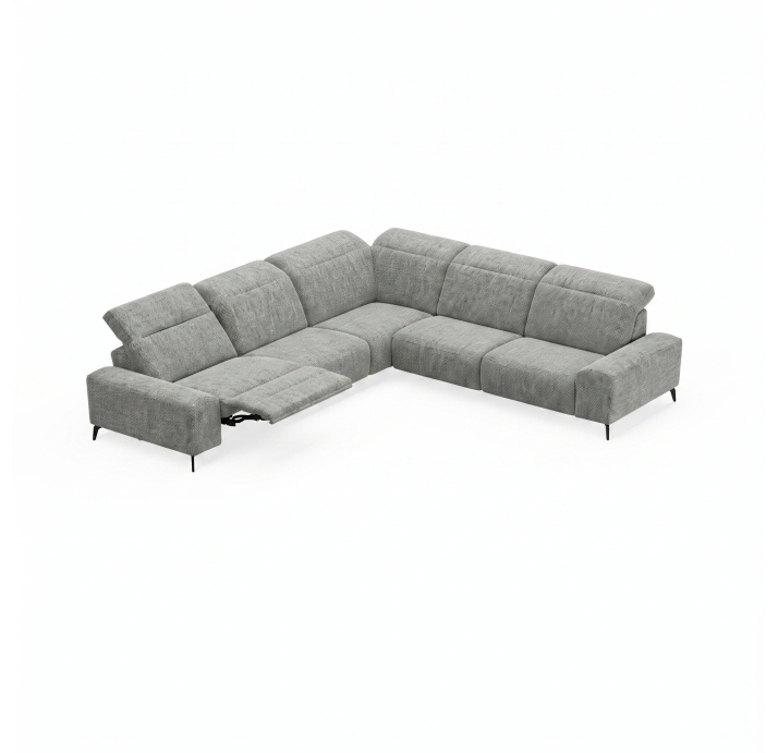 Диван ROMANO B110-300-300B/57/AMIRI CARBON/VISCOTEX/01BL/E,MR