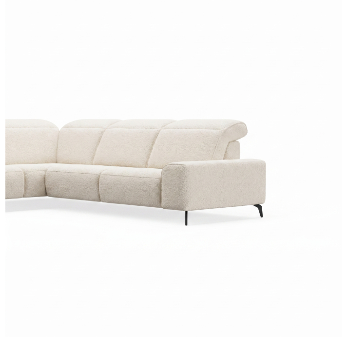 Диван ROMANO B110-300-300B/57/VIVA OFFWHITE/VISCOTEX/01BL/E