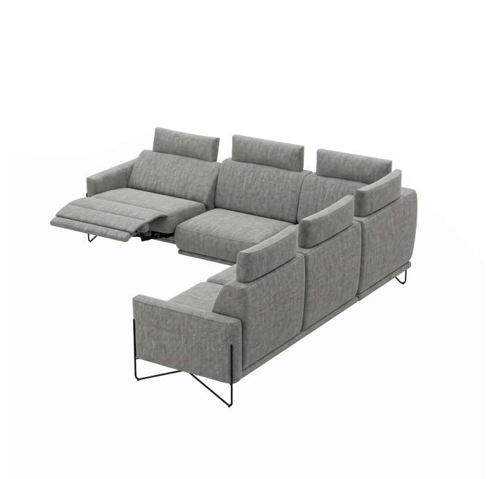 Диван MILLER B92-300-300B/AMIRI CARBON/BULTEX/03BL/E,R