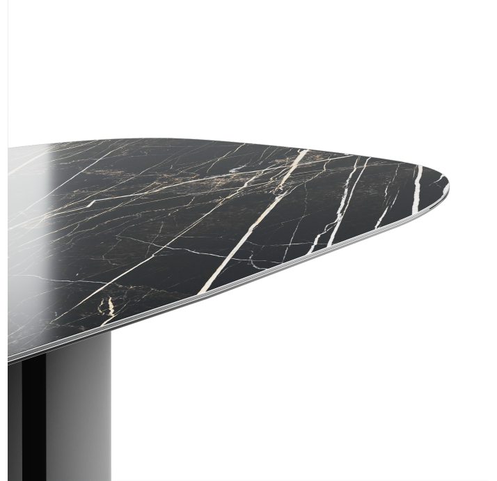 Стол обеденный CRESCEND DINING TABLE CRESCEND BLKT THUNDER NIGHT 220X100X75 СМ. (NRM05535)