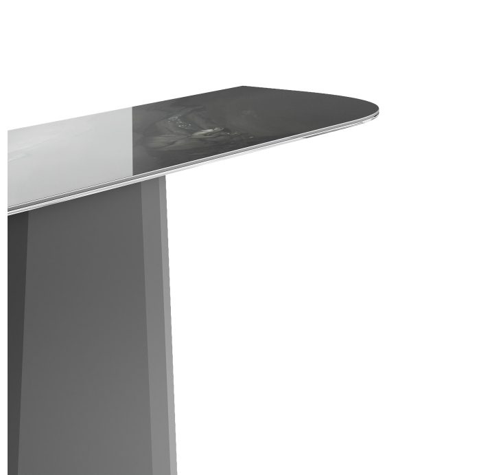 Консоль напольная CHARLES CONSOLE BLKT SMOKY BLACK BLKT 160X38X73,5 СМ. (NRM05538)