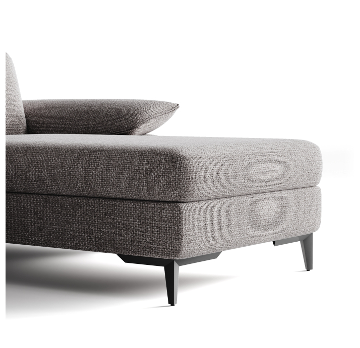 Диван COLUMBIA B93-300-162L/WEMBLEY PERLE/BULTEX/03BL BLACK/