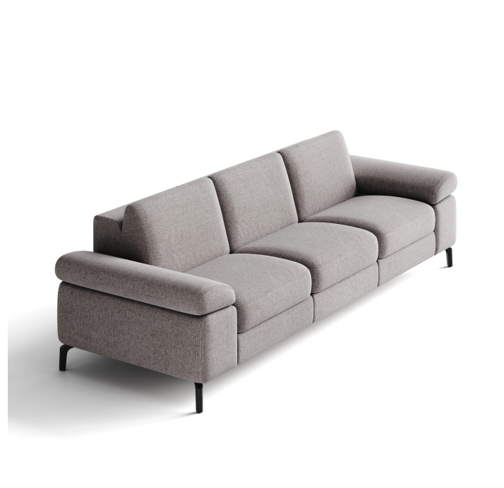 Диван TASMAN B93-280-93B/WEMBLEY PERLE/BULTEX/01 BLACK/