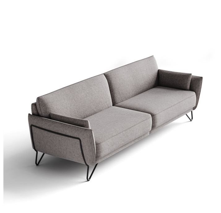 Диван MONTEGO B90-220-90B/WEMBLEY PERLE/BULTEX/01BL/