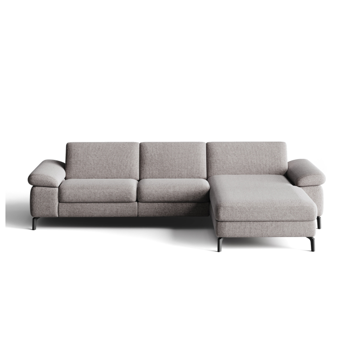 Диван TASMAN B93-300-162L/WEMBLEY PERLE/BULTEX/01 BLACK/