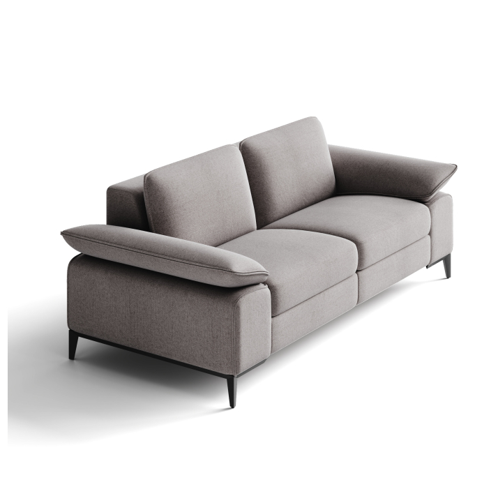 Диван COLUMBIA B93-220-93B/WEMBLEY PERLE/BULTEX/03BL BLACK/