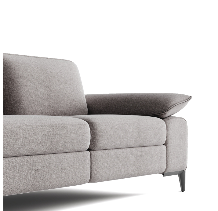 Диван COLUMBIA B93-220-93B/WEMBLEY PERLE/BULTEX/03BL BLACK/