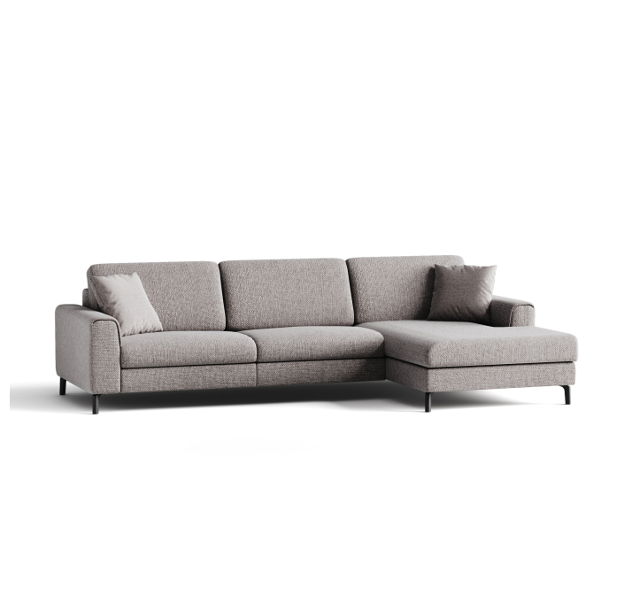 Диван FONTANE B100-300-167L/WEMBLEY PERLE/BULTEX/01 BLACK/