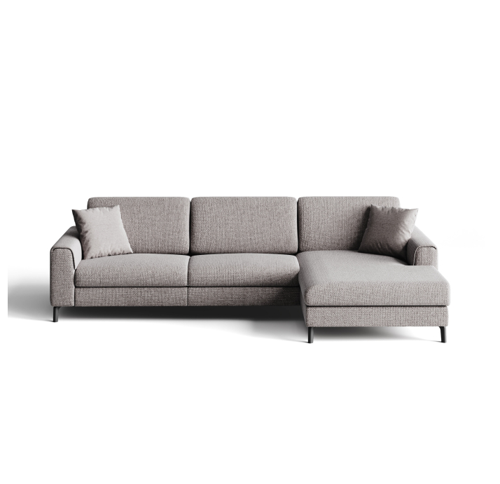 Диван FONTANE B100-300-167L/WEMBLEY PERLE/BULTEX/01 BLACK/