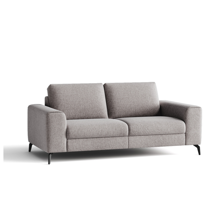 Диван DONATO B100-220-100B/WEMBLEY PERLE/VISCOTEX/01 BLACK/