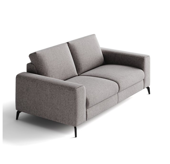 Диван DONATO B100-220-100B/WEMBLEY PERLE/VISCOTEX/01 BLACK/