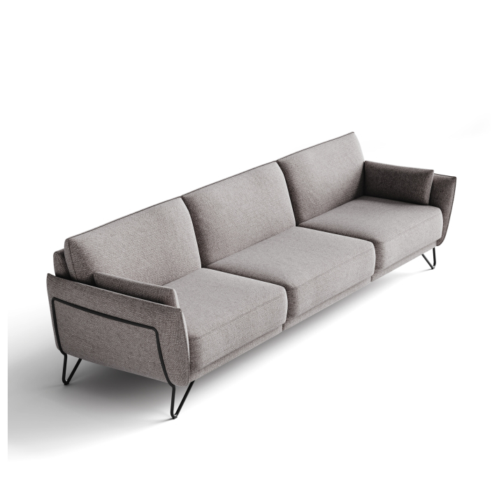 Диван MONTEGO B90-280-90B/WEMBLEY PERLE/BULTEX/01BL/