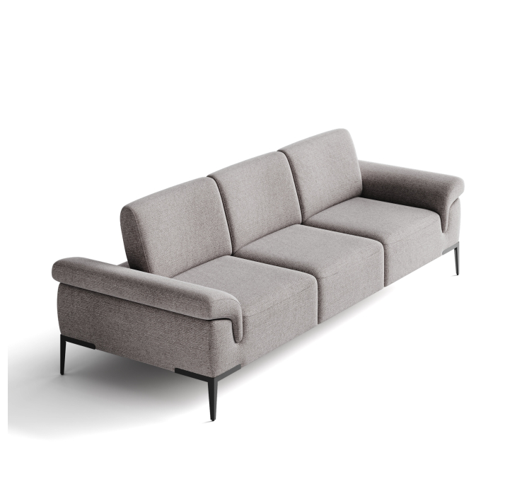 Диван WAVE B98-280-98B/WEMBLEY PERLE/BULTEX/01 BLACK/