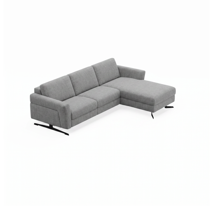 Диван TAMOUR B93-300-160L/WEMBLEY PERLE/BULTEX/01 BLACK/