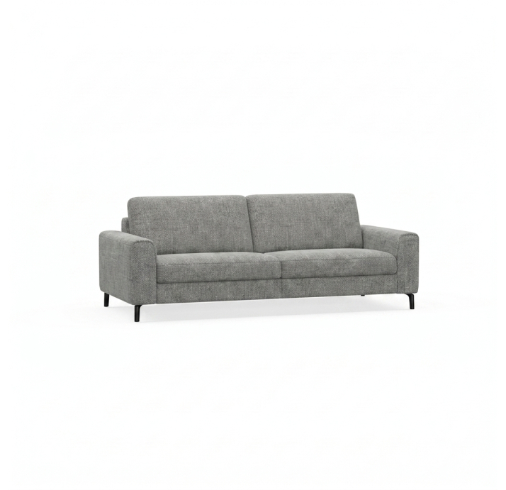 Диван FONTANE B100-220-100B/WEMBLEY PERLE/HR40/01 BLACK/