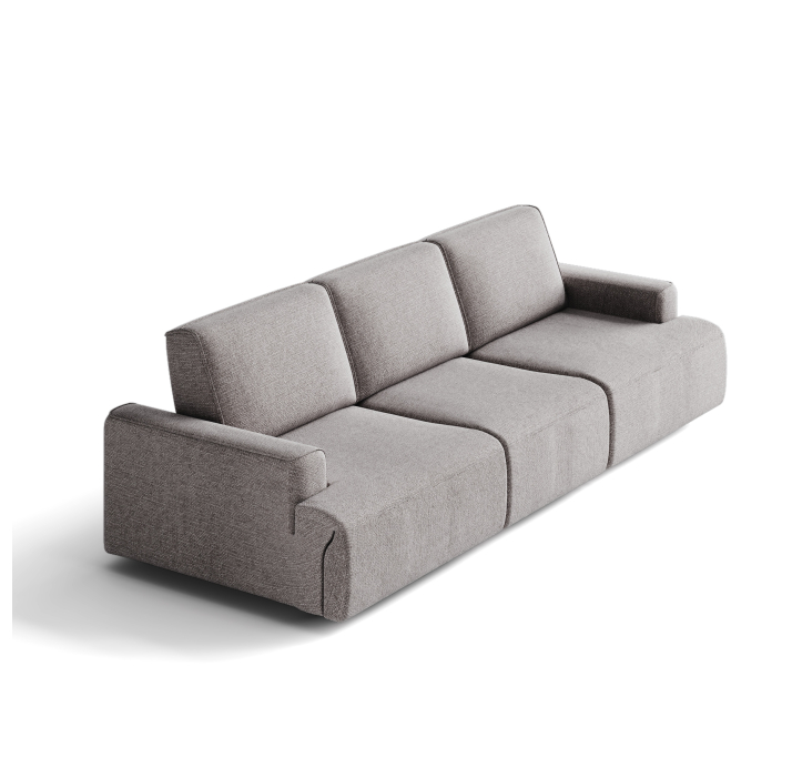 Диван MONAMI B103-280-103B/WEMBLEY PERLE/VISCOTEX/встроенные/