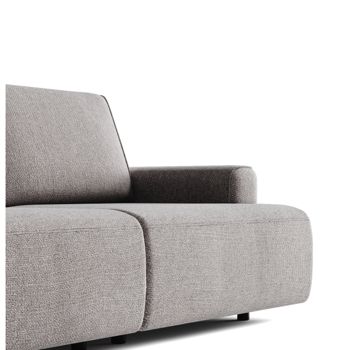 Диван MONAMI B103-280-103B/WEMBLEY PERLE/VISCOTEX/встроенные/