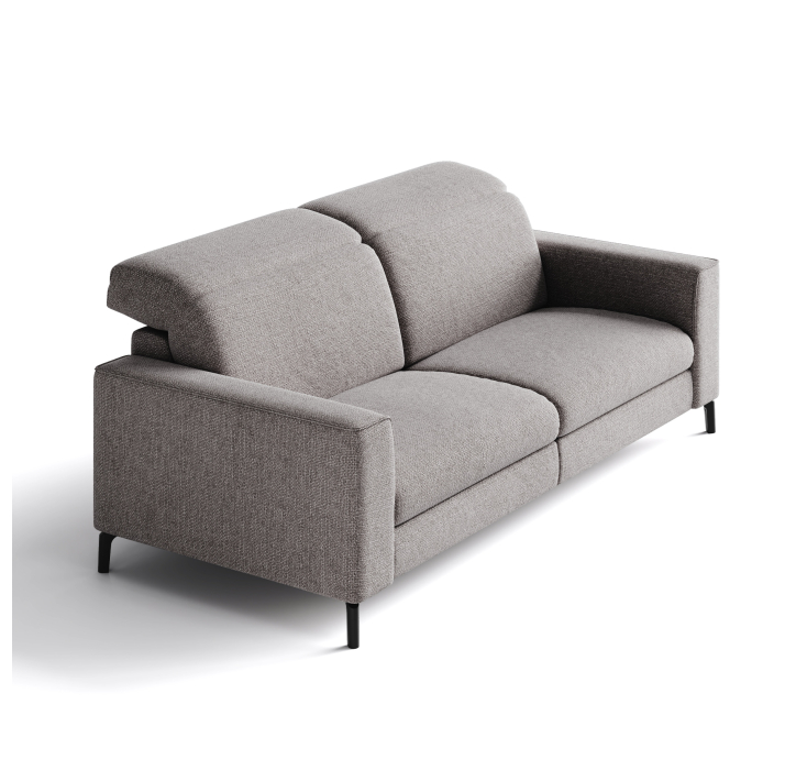 Диван FRATINO B101-220-101B/WEMBLEY PERLE/HR40/01 BLACK/E,E