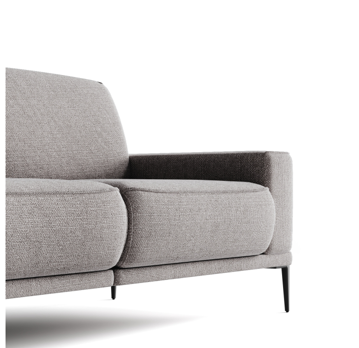 Диван MELLOW B92-280-92B/WEMBLEY PERLE/BULTEX/01BL/