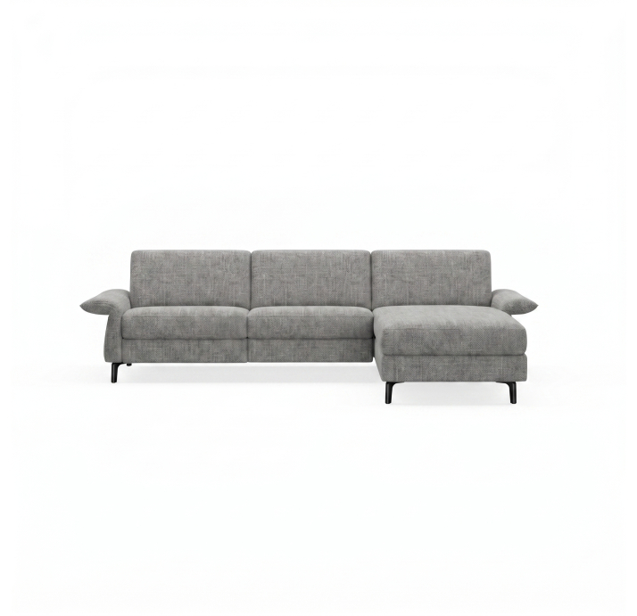 Диван ADORA B93-300-162L/WEMBLEY PERLE/BULTEX/01BL BLACK/