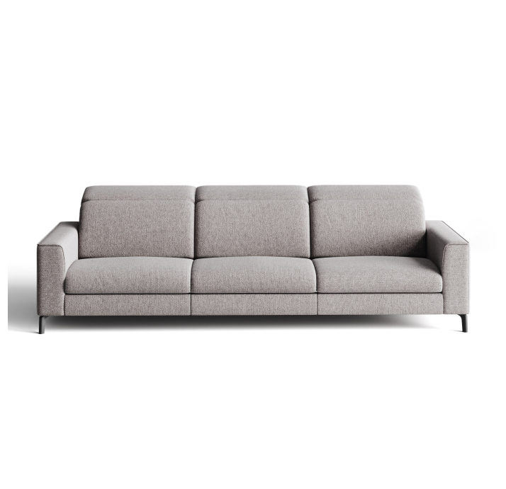 Диван FRATINO B101-280-101B/WEMBLEY PERLE/HR40/01 BLACK/E,E,E