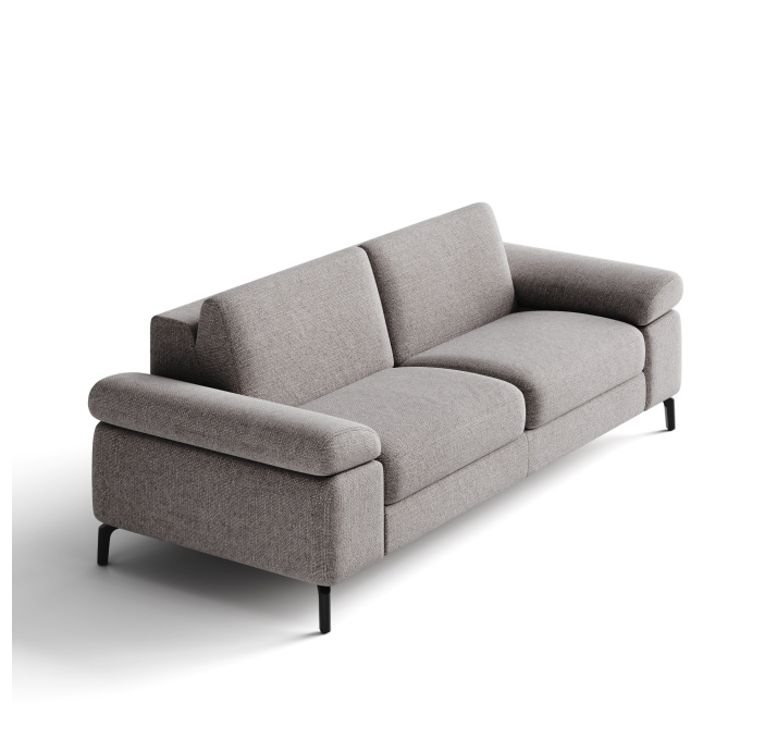 Диван TASMAN B93-220-93B/WEMBLEY PERLE/BULTEX/01 BLACK/