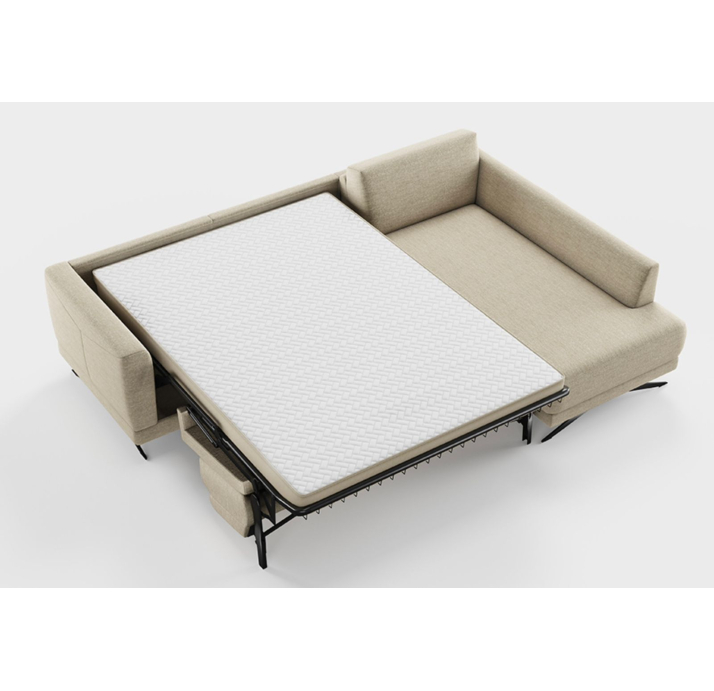 Диван NUBO B100-265-205S/57/LUANDO SILVER/FORMATEX/01BL BLACK/Se