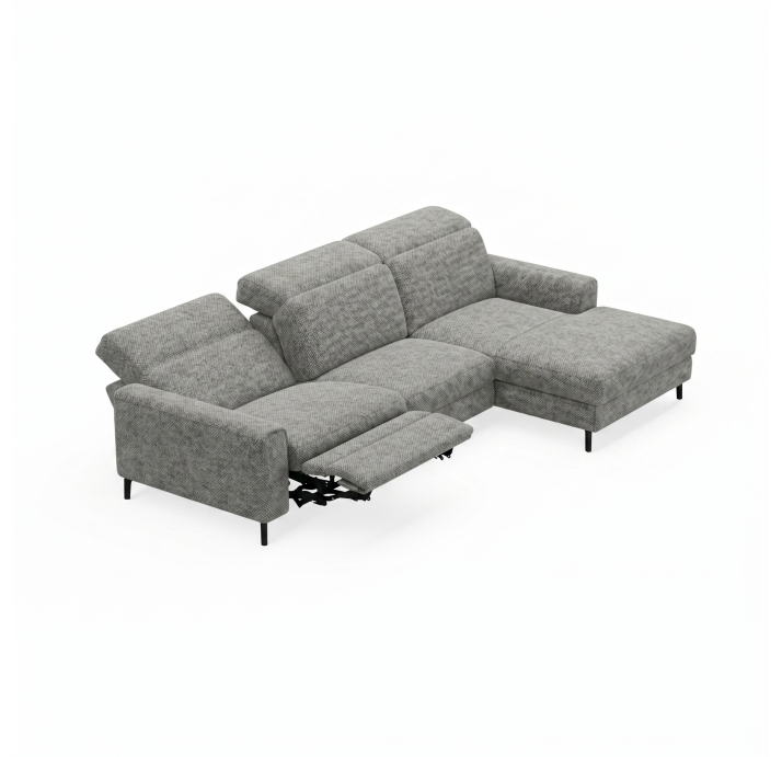 Диван FONTANE B100-300-167L/AMIRI CARBON/BULTEX/01BL/E,MR