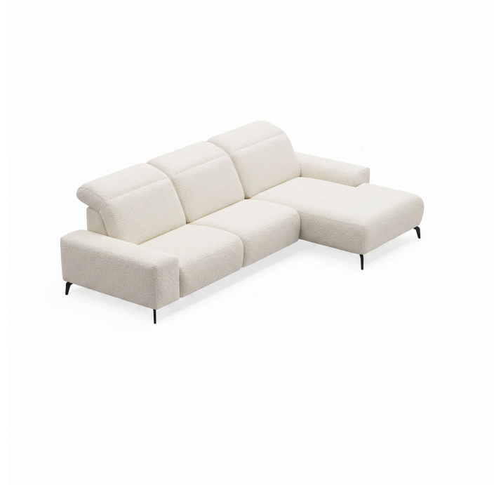 Диван ROMANO B110-300-167L/57/VIVA OFFWHITE/VISCOTEX/01BL/E