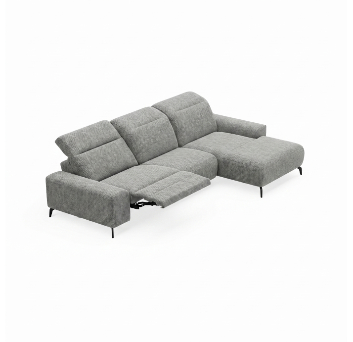 Диван ROMANO B110-300-167L/57/AMIRI CARBON/VISCOTEX/01BL/E,MR