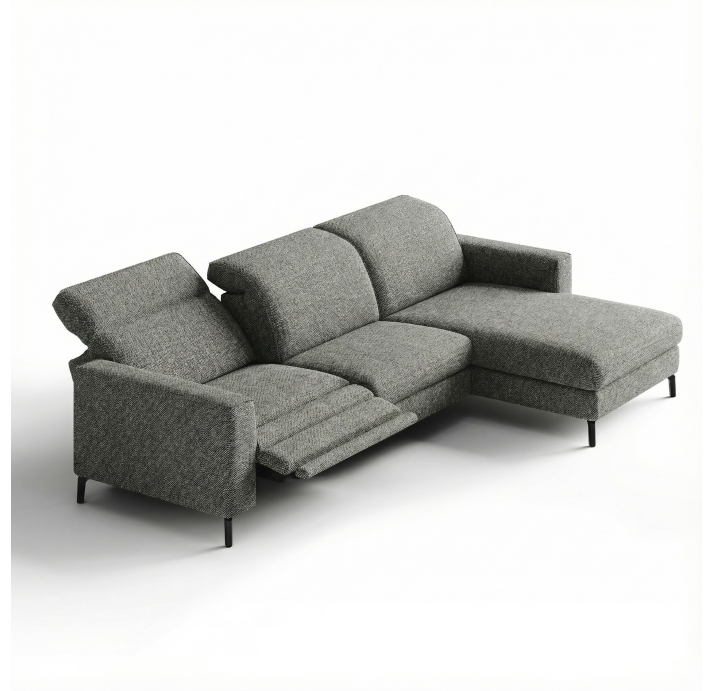 Диван FRATINO B101-300-163L/AMIRI CARBON/BULTEX/01BL/R,E,E,E