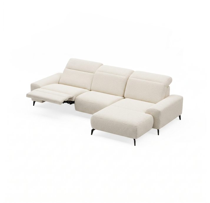 Диван ROMANO B110-300-167L/57/VIVA OFFWHITE/VISCOTEX/01BL/E,MR