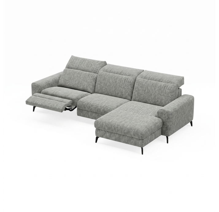 Диван DONATO B100-300-167L/AMIRI CARBON/VISCOTEX/01BL/E,MR