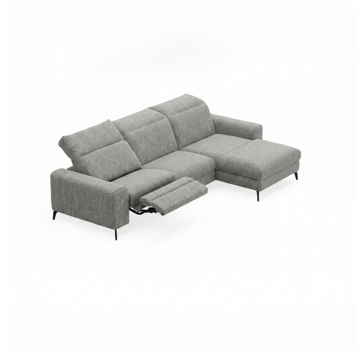 Диван DONATO B100-300-167L/AMIRI CARBON/VISCOTEX/01BL/E,MR