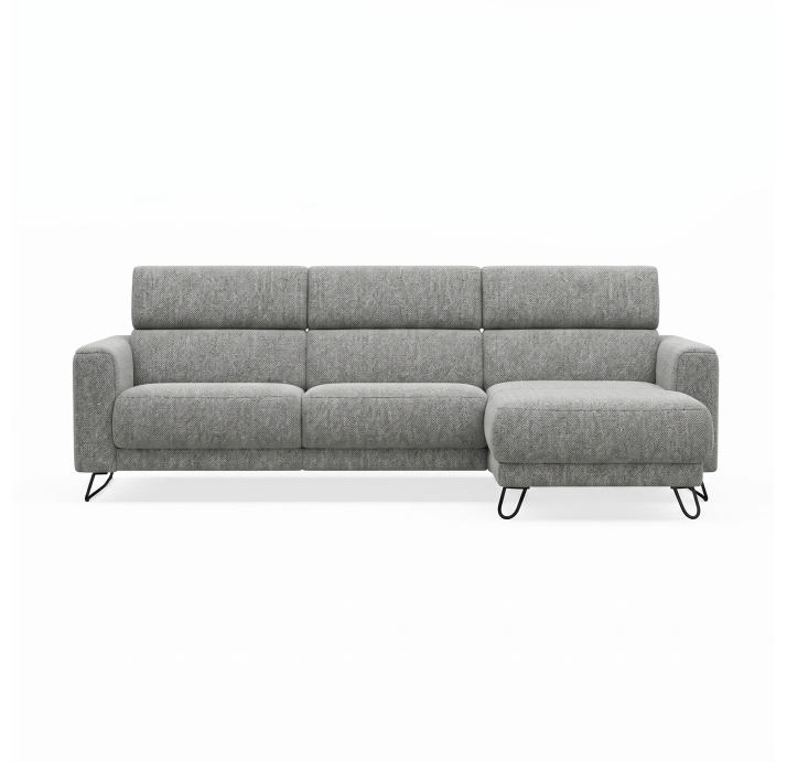 Диван MATHEO B100-300-167L/AMIRI CARBON/DYNASPRING/03BL/E,Z,R