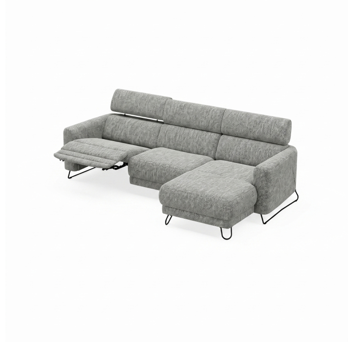 Диван MATHEO B100-300-167L/AMIRI CARBON/DYNASPRING/03BL/E,Z,R
