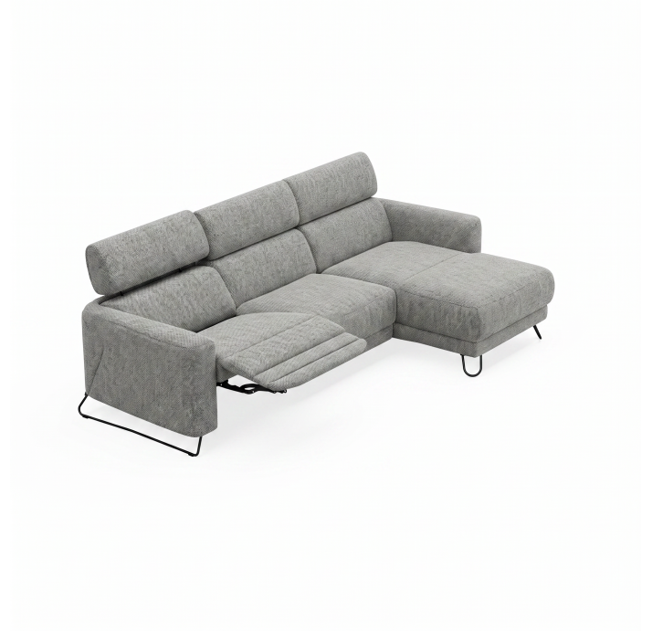 Диван MATHEO B100-300-167L/AMIRI CARBON/DYNASPRING/03BL/E,Z,R