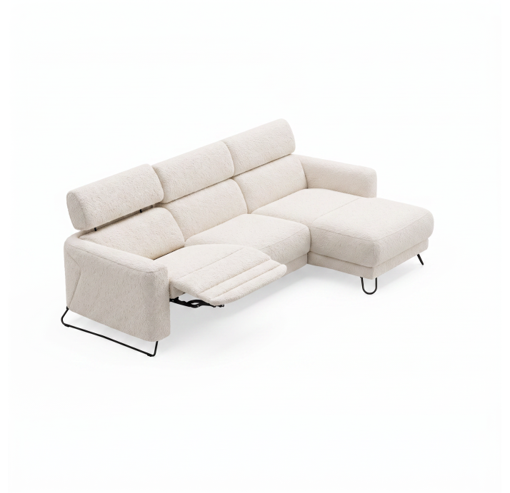 Диван MATHEO B100-300-167L/VIVA OFFWHITE/DYNASPRING/03BL/E,Z,R