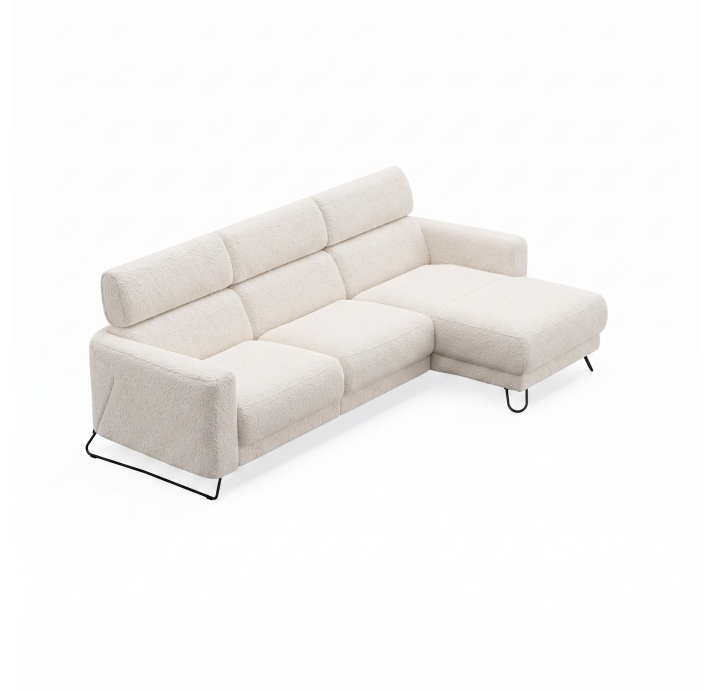 Диван MATHEO B100-300-167L/VIVA OFFWHITE/DYNASPRING/03BL/E