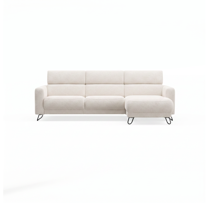 Диван MATHEO B100-300-167L/VIVA OFFWHITE/DYNASPRING/03BL/E