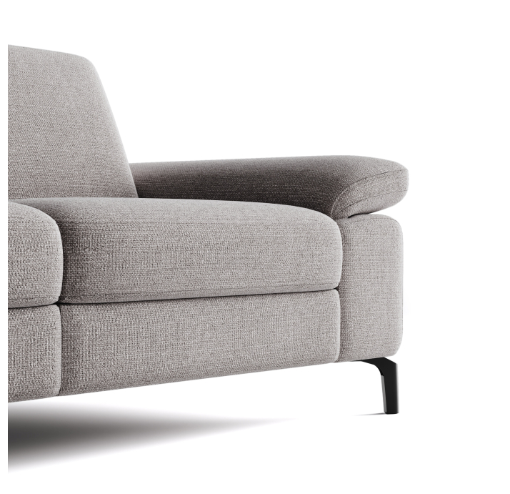 Диван DAVIS B93-220-93B/WEMBLEY PERLE/BULTEX/01BL/