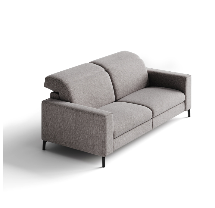 Диван FRATINO B101-220-101B/WEMBLEY PERLE/HR40/01 BLACK/R,E,E